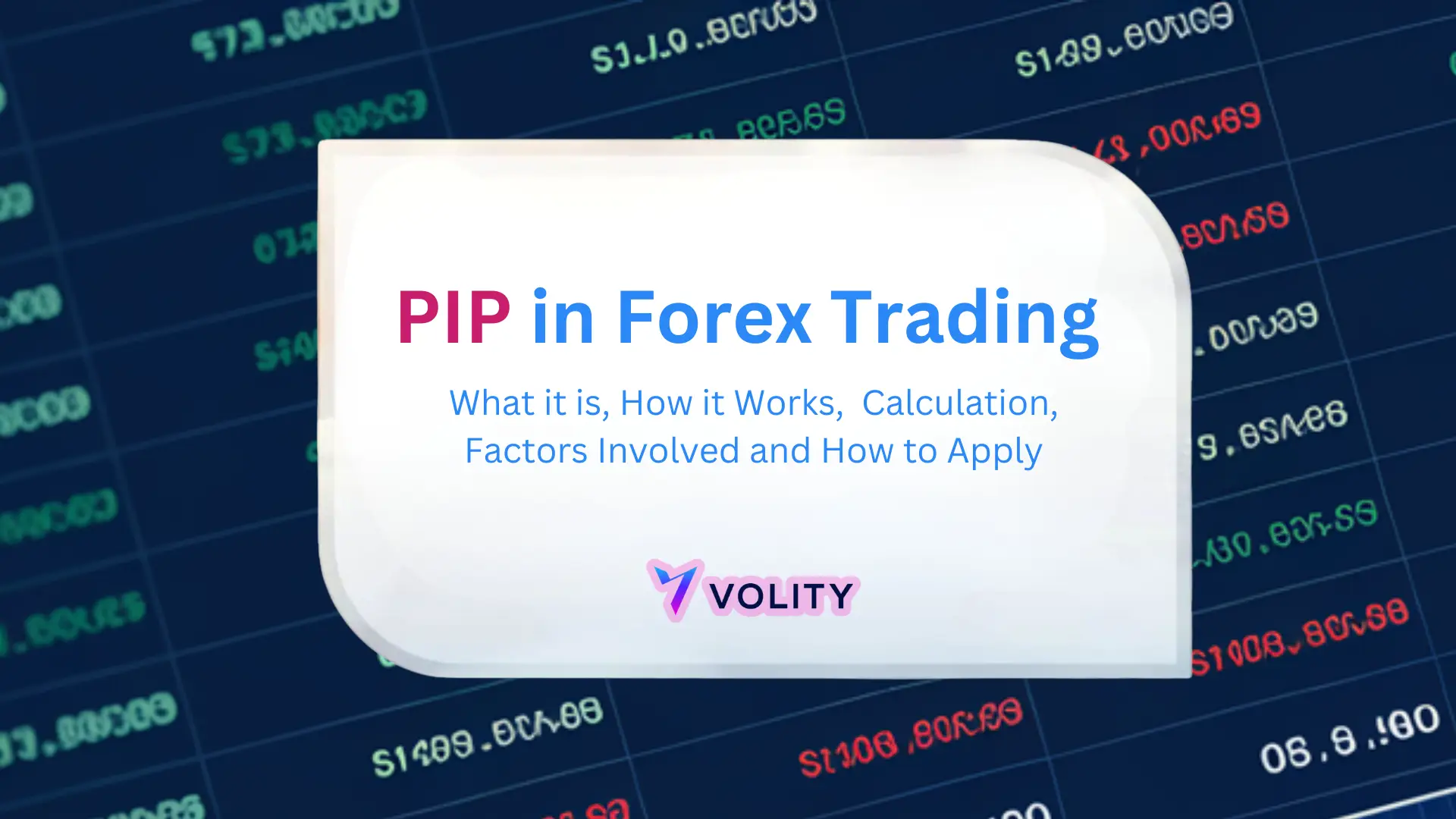 pip in forex trading