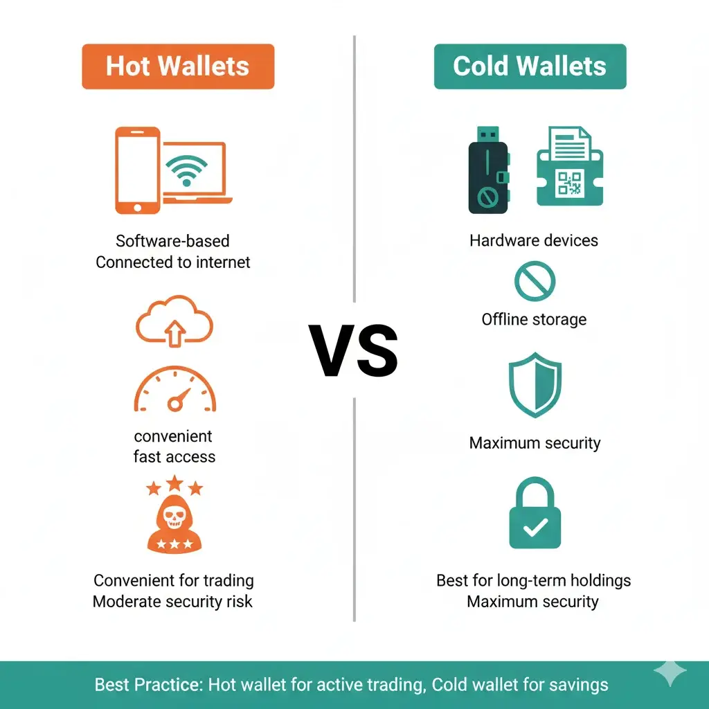Hot vs Cold Wallets