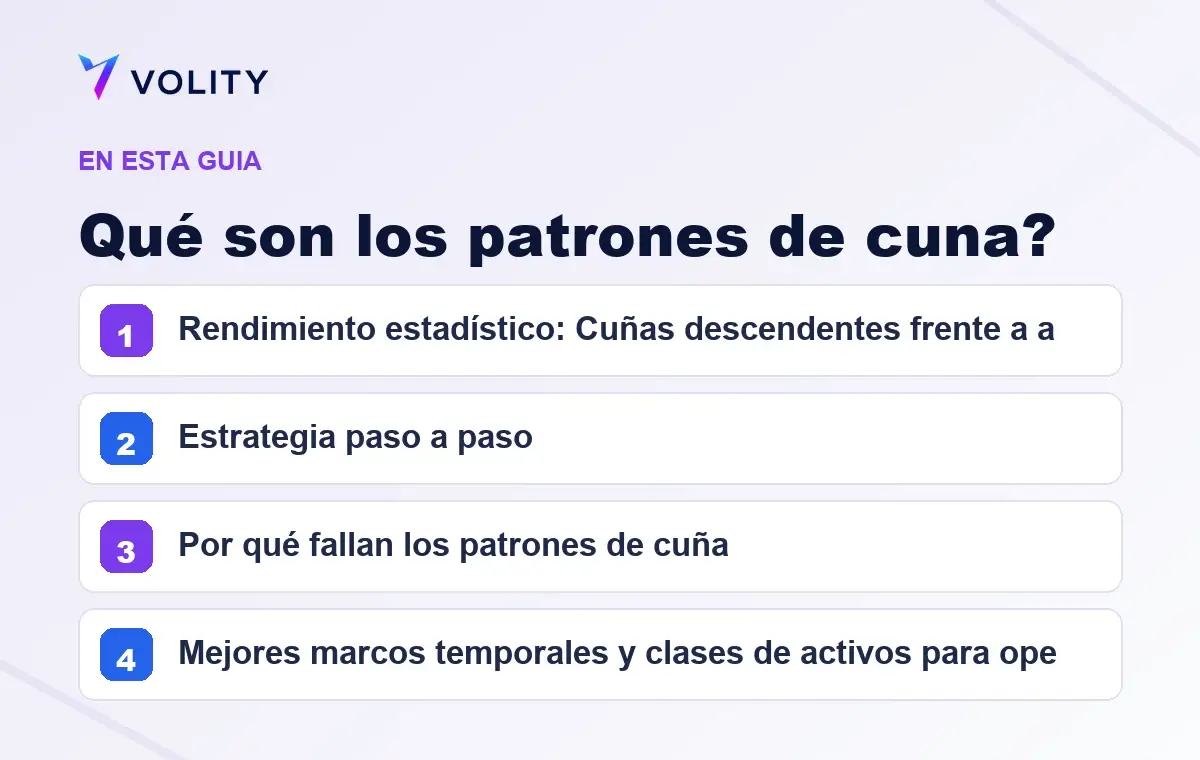 Secciones clave de esta guía de Volity sobre qué son los patrones de cuna?