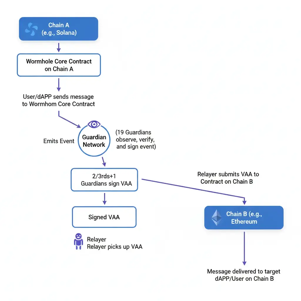 wormhole message flow diagram