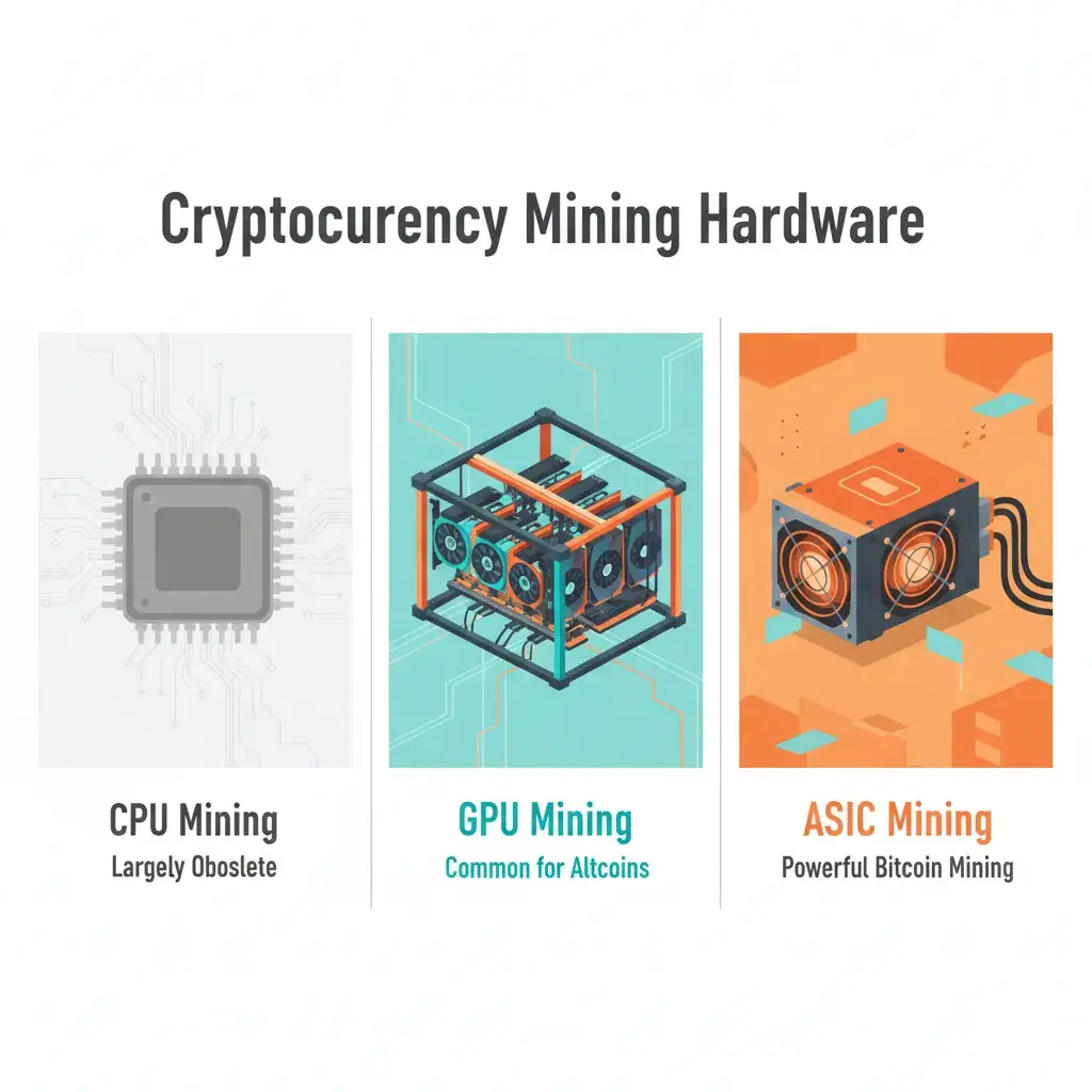 crypto mining hardware types