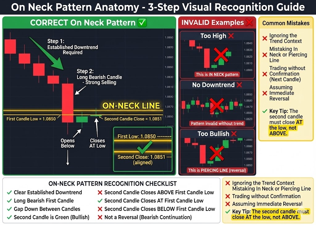 How do you identify an On Neck pattern