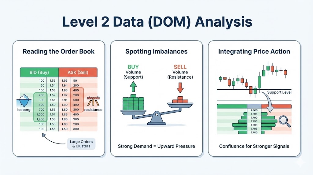 level 2 data dom analysis