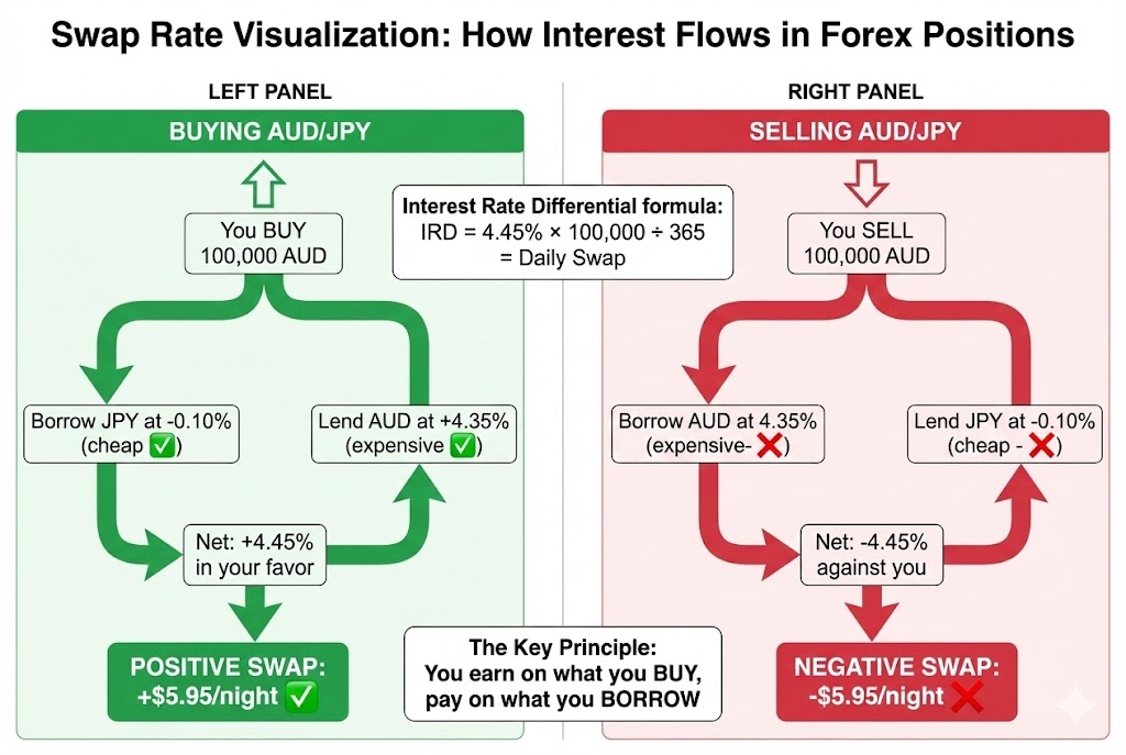 swap rate flow