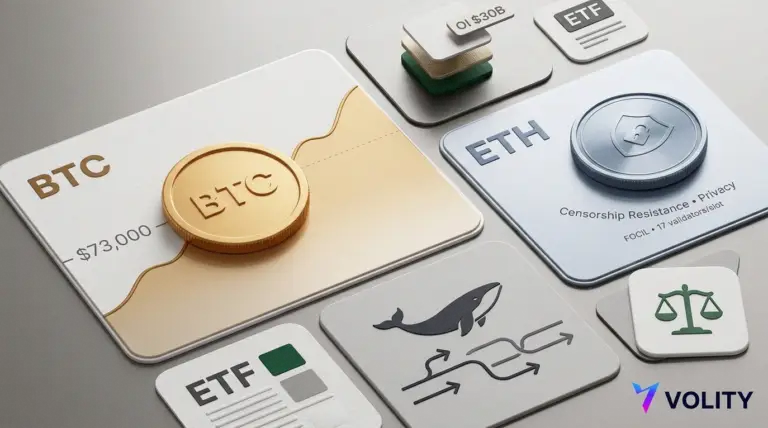 Bitcoin hits $73k as Ethereum boosts censorship resistance