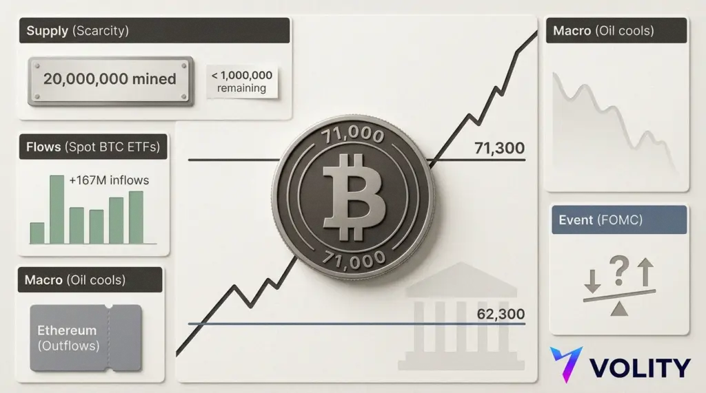 Bitcoin Price Back Above $71k as ETF Inflows Jump