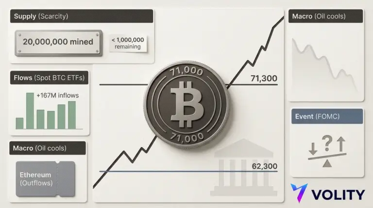 Bitcoin Price Back Above $71k as ETF Inflows Jump