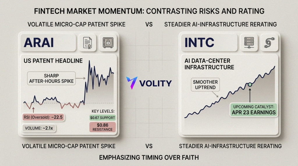 ARAI patent surge and Intel AI play: key levels to watch