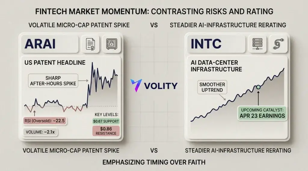 ARAI patent surge and Intel AI play: key levels to watch