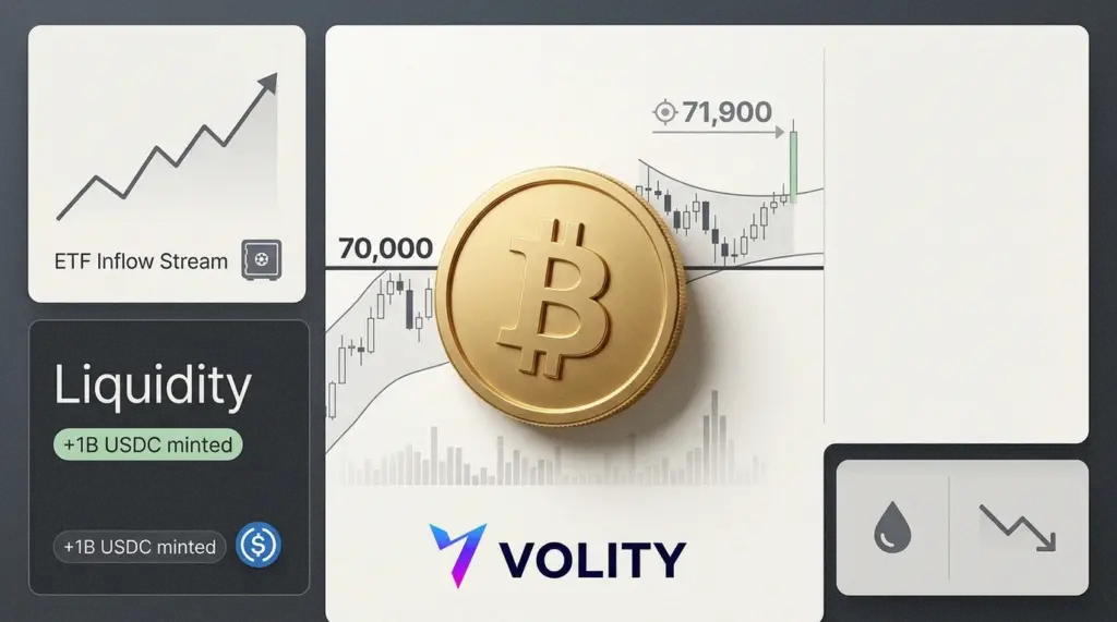Bitcoin Price Back Above $70,000 as ETF Flows Rise