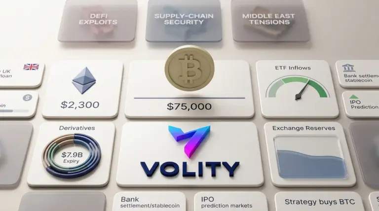 Bitcoin Holds $75,000 as ETF Inflows Offset Hacks, Options Expiry