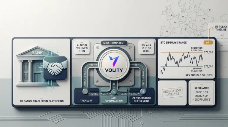 Crypto news: European banks race into stablecoins as Bitcoin holds $73k