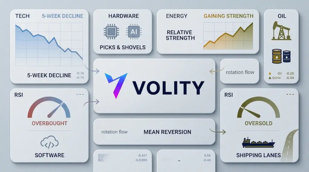 Tech Slide, Energy Surge: Rotation Trades to Watch Today