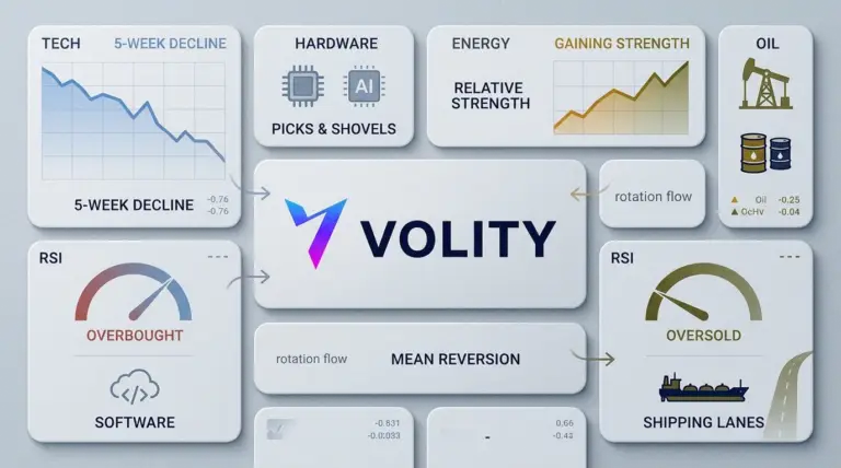 Tech Slide, Energy Surge: Rotation Trades to Watch Today
