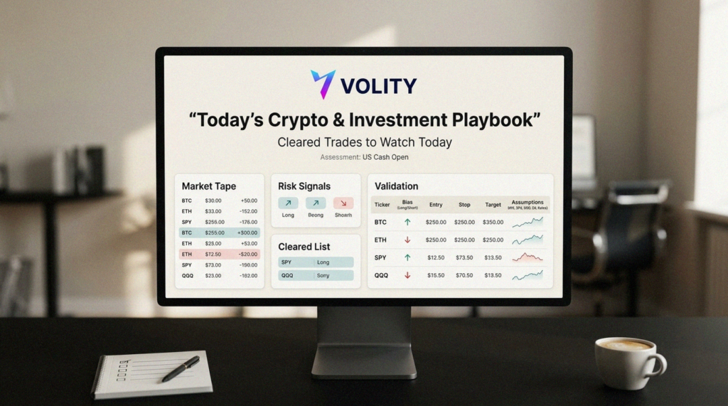 Today’s Crypto & Investment Playbook: Cleared Trades to Watch Today