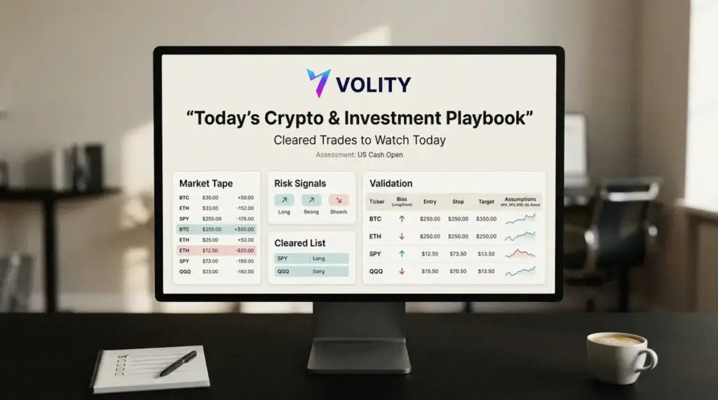 Today’s Crypto & Investment Playbook: Cleared Trades to Watch Today