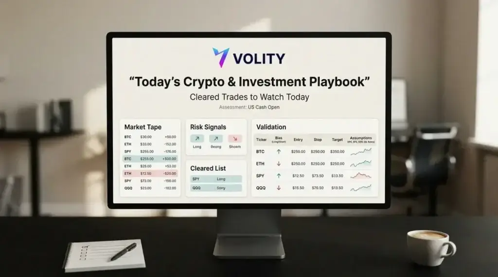 Today’s Crypto & Investment Playbook: Cleared Trades to Watch Today