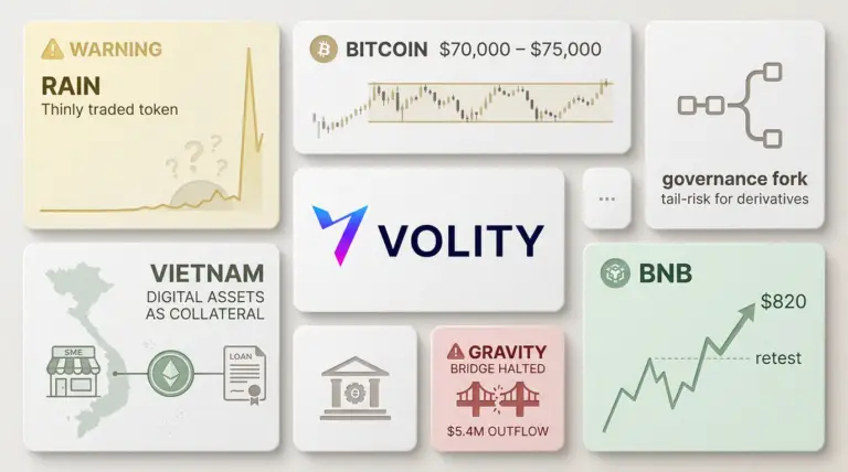 Crypto market today: Bitcoin fork fears, BNB $820, Vietnam loans