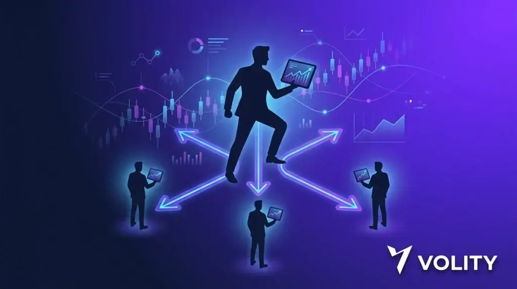 Crypto copy trading on Volity: mirror vetted trader portfolios with risk caps, allocation limits and stop-loss safety nets