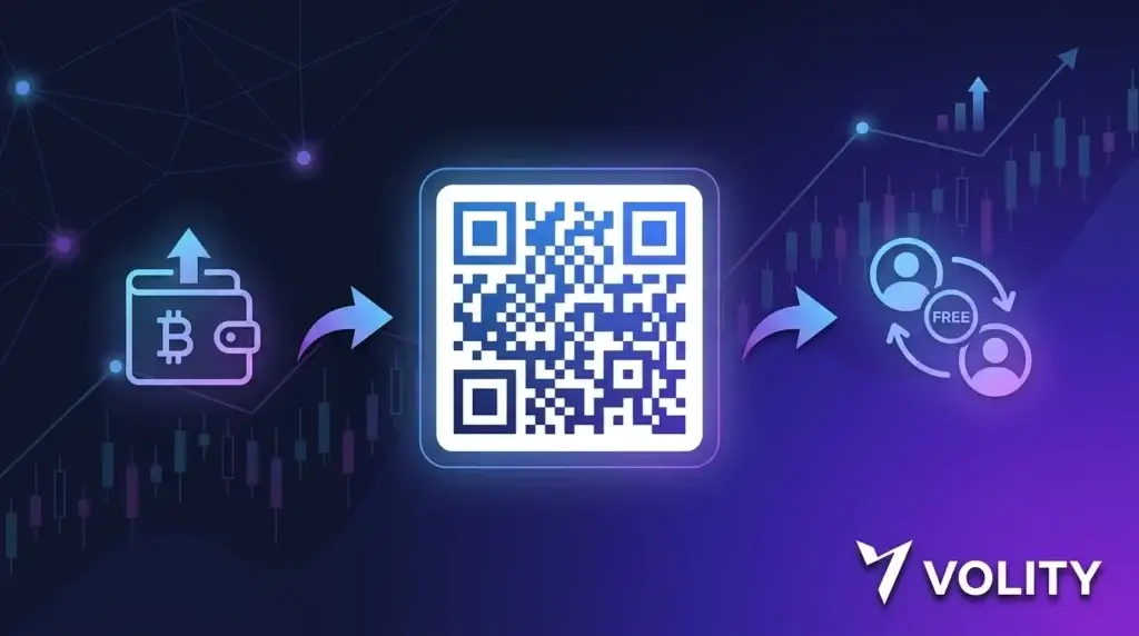Send crypto on Volity: external wallet withdrawal and instant Volity-to-Volity transfers for BTC, ETH, USDT, USDC across networks