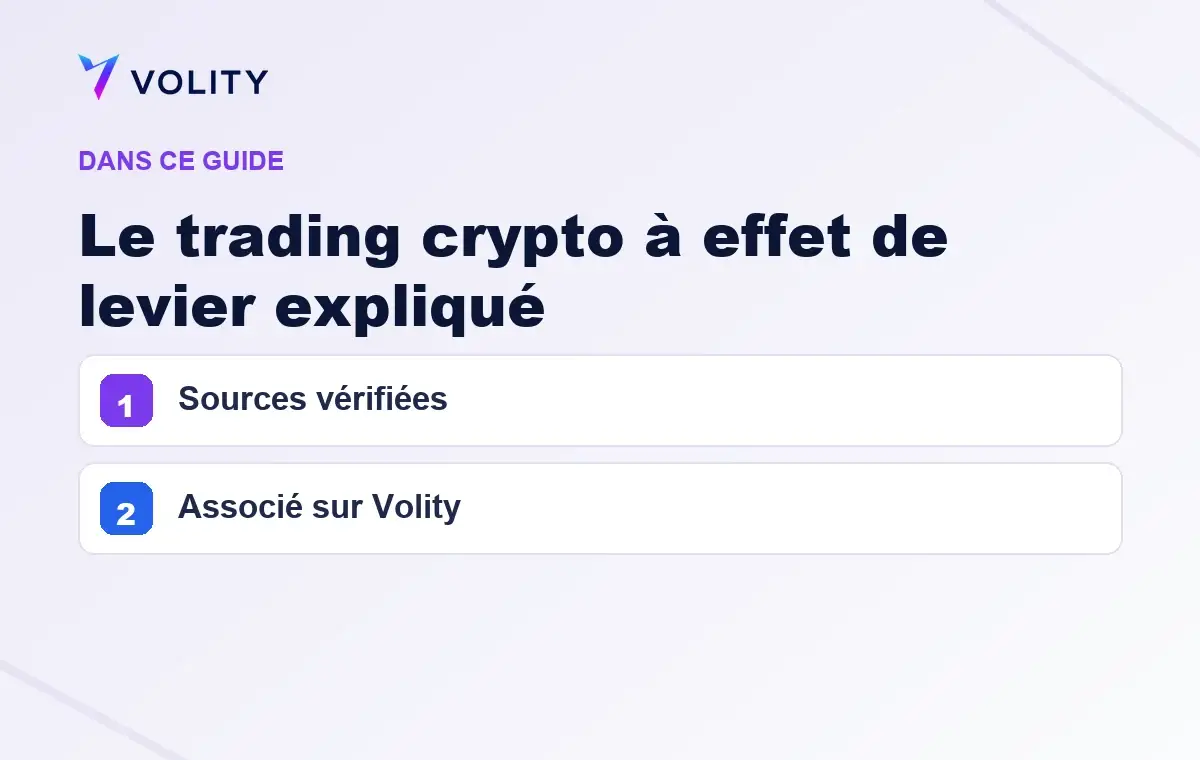Sections clés de ce guide Volity sur Le trading crypto à effet de levier expliqué