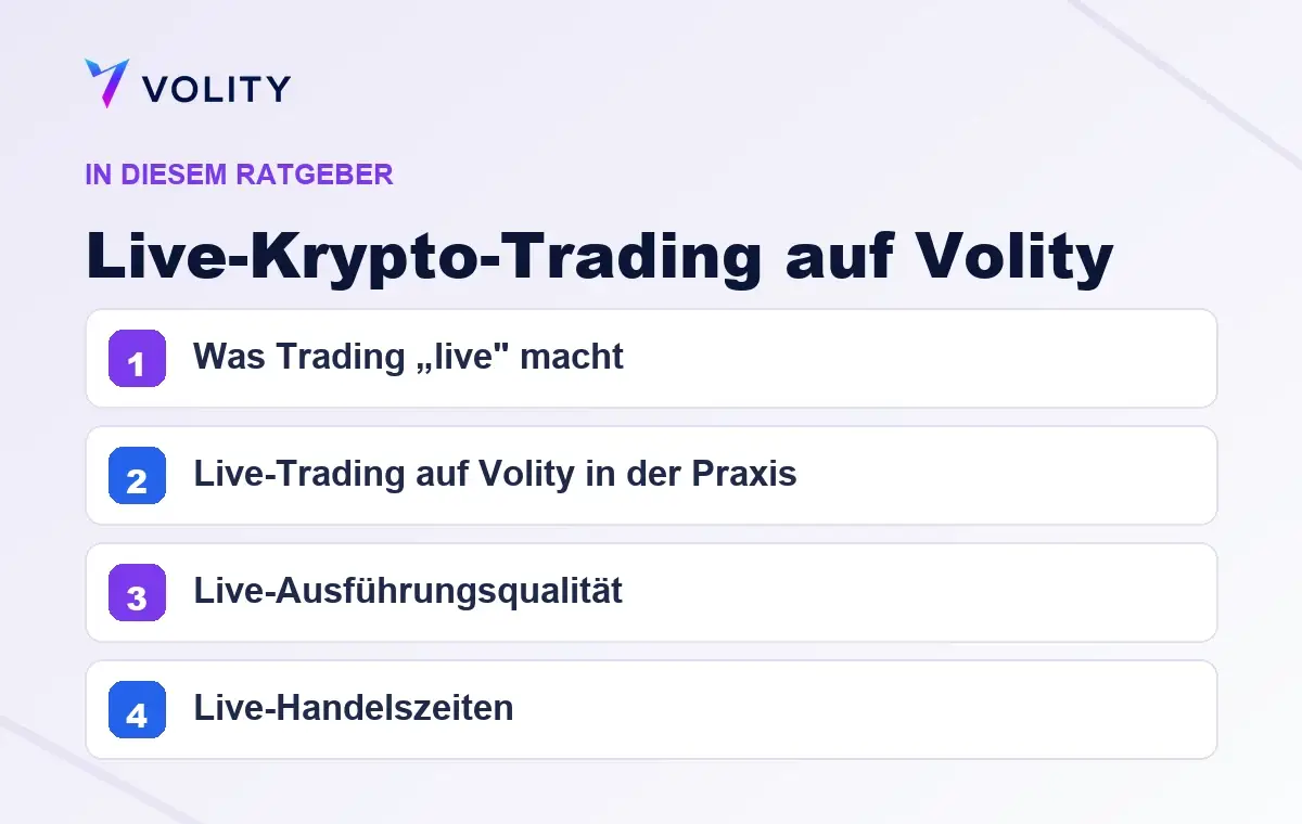 Wichtige Abschnitte in diesem Volity-Ratgeber zu Live-Krypto-Trading auf Volity