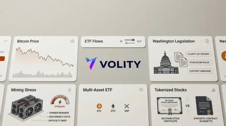 Bitcoin Price Falls as Crypto Week, XRP ETF Buzz and Tokenised Stocks Heat Up