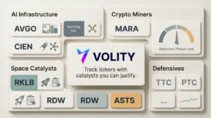 Stocks to Watch: AVGO, CIEN, MARA as Clean Catalysts Win