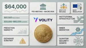 Bitcoin Price Today: Fed Risk, MiCA M&A, Miner Shift