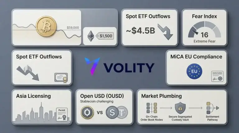 Bitcoin Dips Below $59k as ETF Outflows Hit $4.5bn; MiCA Bites
