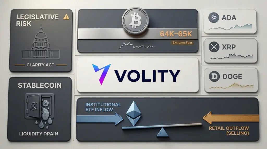 Bitcoin Holds $65k as ETF Flows Lift Ethereum, US Bill Rattles Crypto