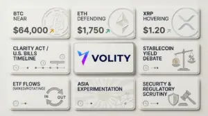 Crypto market update: Bitcoin $64k, ETH $1,750, XRP $1.20 watch