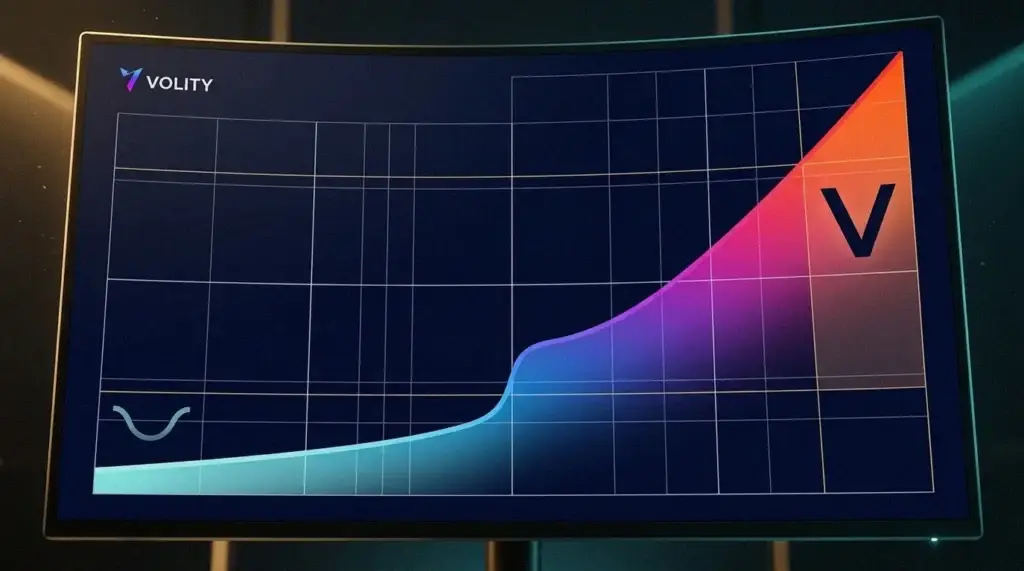 Courbe ascendante montrant le gain de récupération qui s'accélère à mesure que le drawdown se creuse, d'une gauche douce à une droite rouge et abrupte.