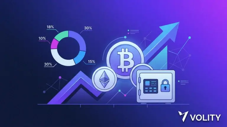 How to invest in crypto: portfolio allocation, Bitcoin and Ethereum coins, and a secure wallet on Volity