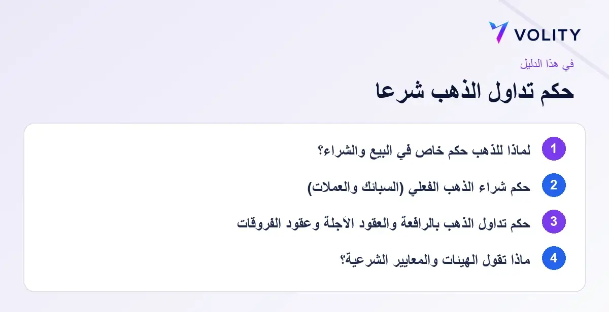 أهم النقاط: is gold trading halal