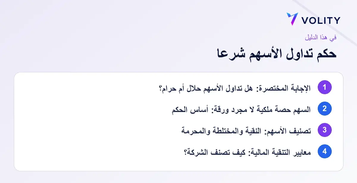 أهم النقاط: is stock trading halal