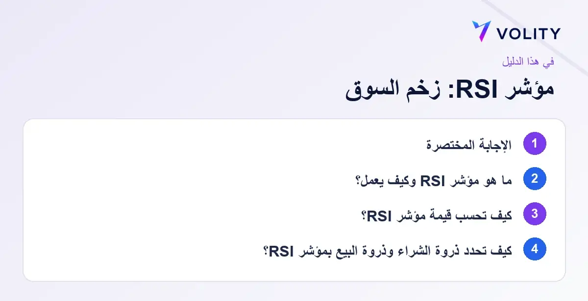أهم النقاط: rsi indicator