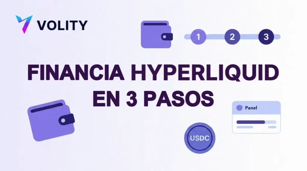 Portada: FINANCIA HYPERLIQUID EN 3 PASOS con el monedero de Volity y USDC
