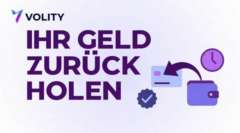 Volity Titelbild: Ihr Geld zurückholen