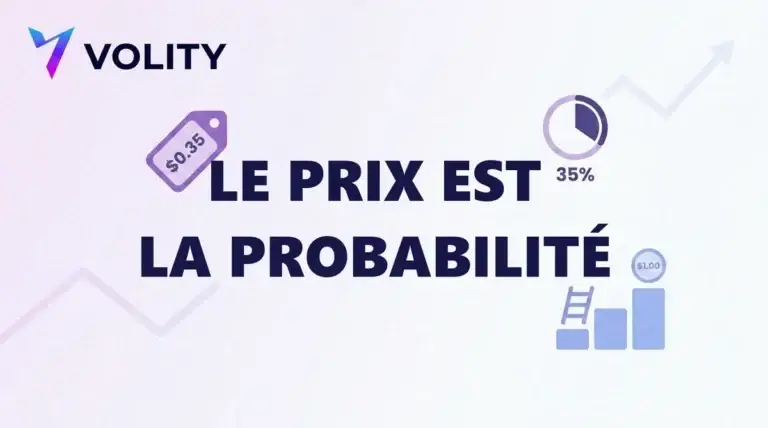 Carte titre Volity le prix est la probabilite avec etiquette 0,35 dollar et anneau de 35 pour cent