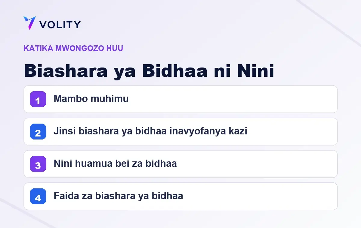 Sehemu muhimu katika mwongozo huu wa Volity kuhusu Biashara ya Bidhaa ni Nini
