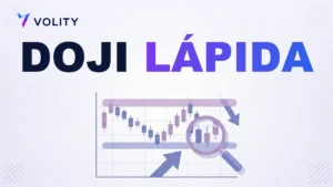 Doji lápida: vela de giro bajista