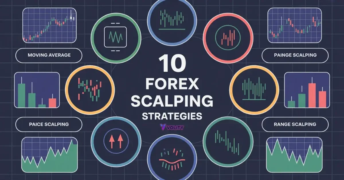 top 10 forex scalping strategies infographic